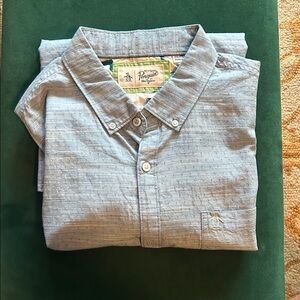 ORIGINAL PENGUIN 100% cotton styled smart casual shirt, xxl fitted more like xl
